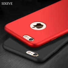 SIXEVE Роскошный тонкий жесткий чехол для телефона для iPhone XSMax X XS XR 5 5S SE iPhone 6 S 6 S 6 Plus iPhone 7 8 7 Plus 8 Plus матовое покрытие крышка