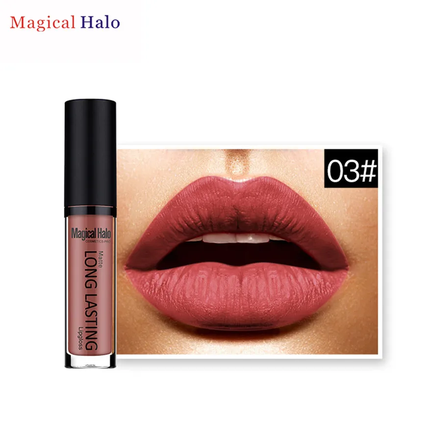 

Pretty New Brand Magical Halo 1pc Waterproof Matte Lipstick Long Lasting Lip Gloss Lipstick Women's Girl Cosmetic Lipstick