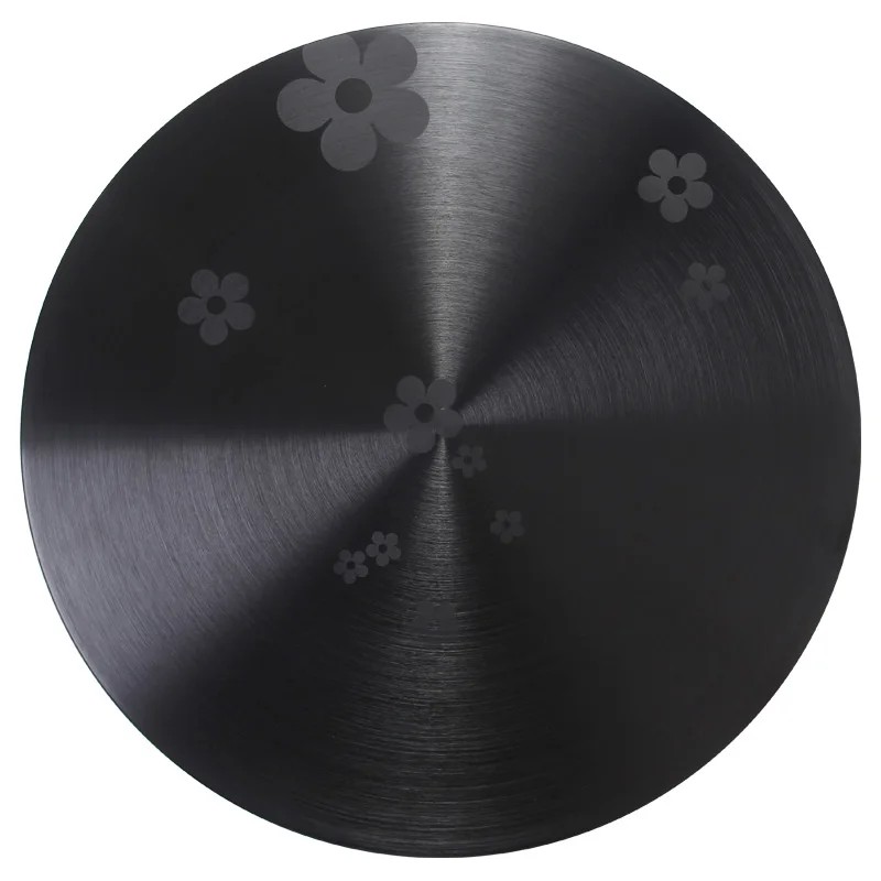 Simple modern tempered glass mini round side table creative stainless steel sofa side table fashion small coffee table