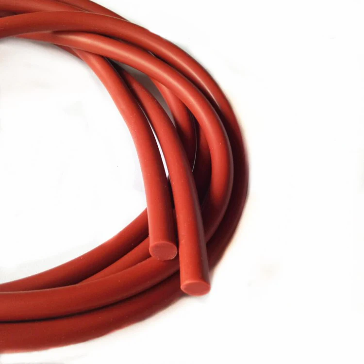 Red solid silicone Rubber seal strip round dia 1.5 2 2.5 3 3.5 4 4.5 5