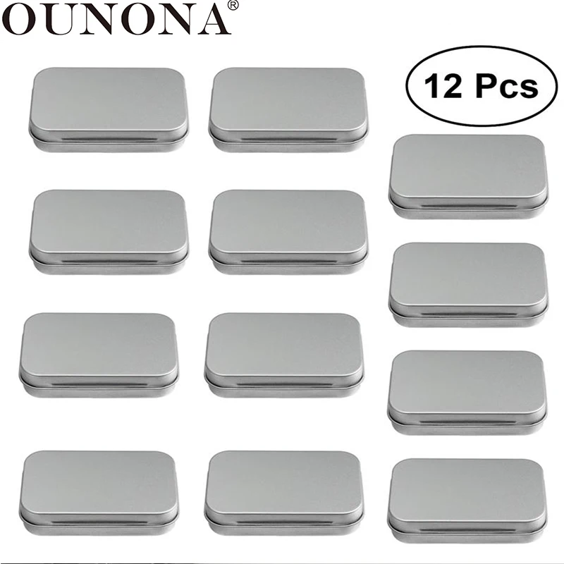 OUNONA 12 шт. металлическая коробка откидная для хранения карт стальной мини
