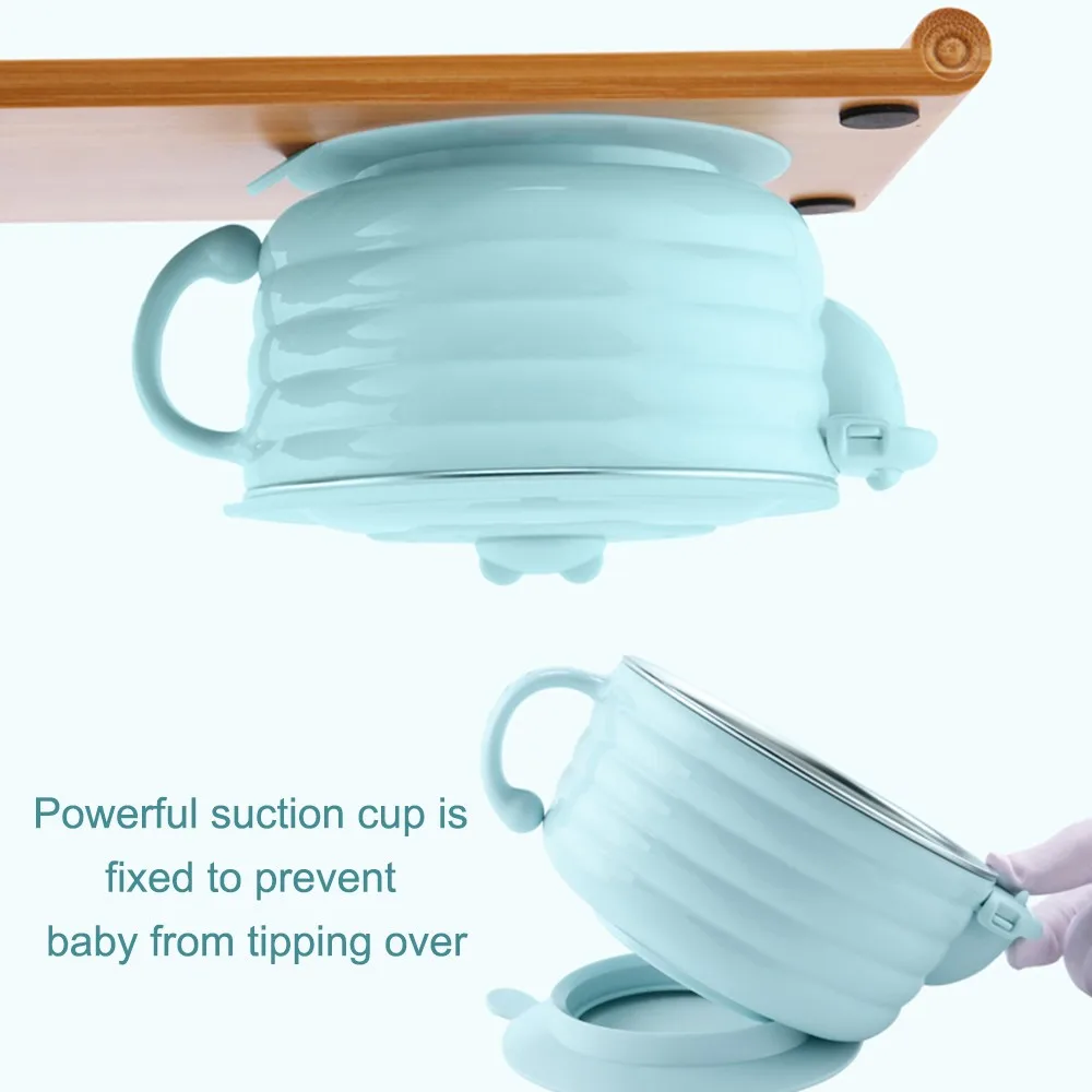 

Mambobay Suction Baby Feeding Bowl BPA Free Training Bowls Baby Dinnerware Set Stainless Steel Bowl Antil-fall
