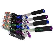 CNC Алюминий гонки гидравлический Ручные тормоза красные, синие фиолетовый Ралли Гидравлический ручной тормоз для дрифтинга