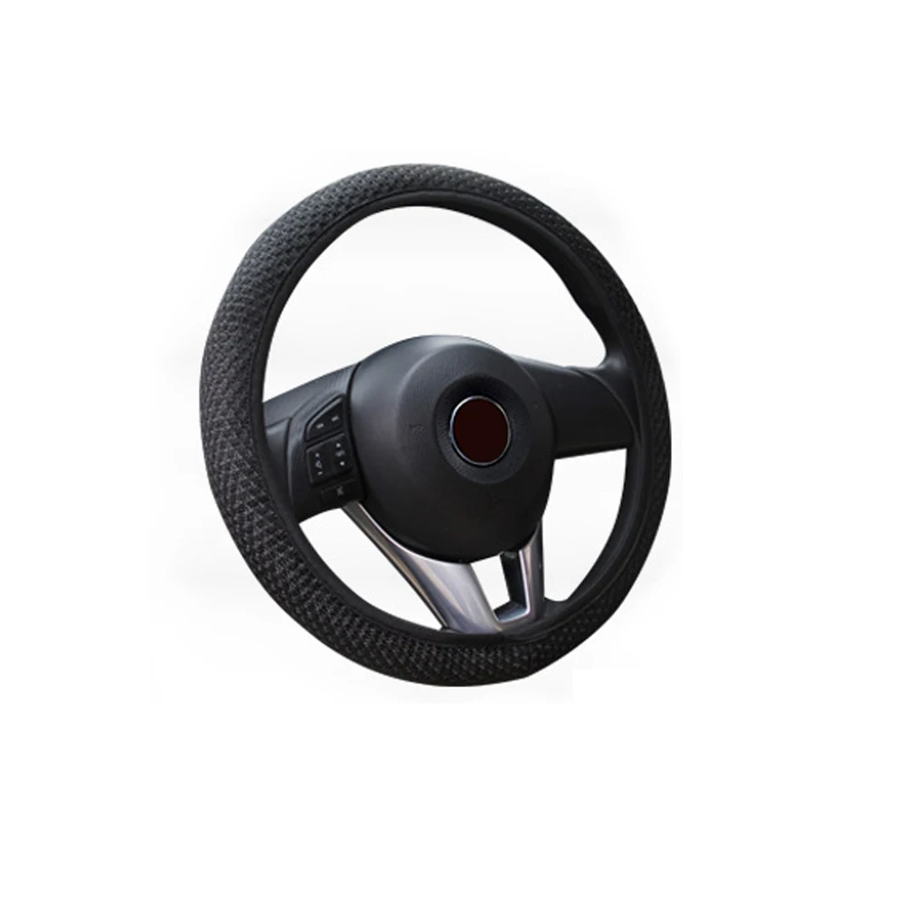 

Steering Wheel Cover Universal leather Elastic Handmade Skidproof 3 Colors Car Auto 36/38cm 1PC Ice Silk Soft Protection Man