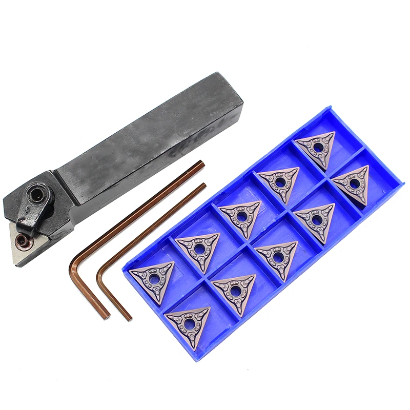 

1PCS MTJNR1616H16 + 10PCS TNMG160404 EM HP1025 TNMG160408 CNC Tool Blade Lathe Turning Tool Carbide Insert Tool Holder