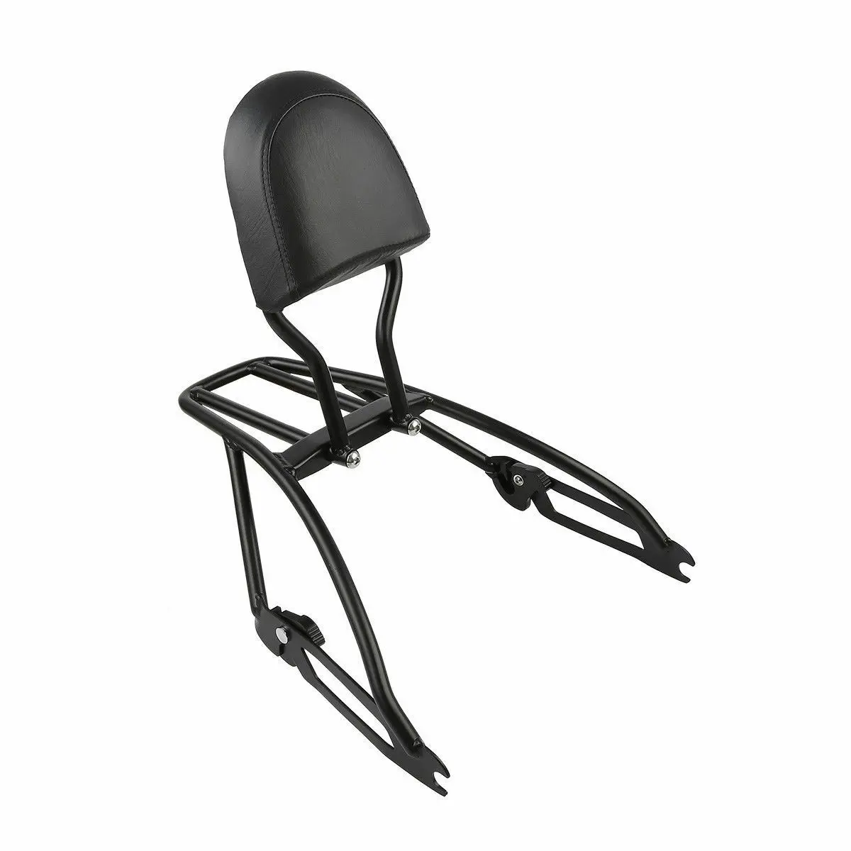 

Motorcycle Black/Chrome Sissy Bar Luggage Rack Backrest For Harley Street 500 750 XG500 XG750 2015-2019