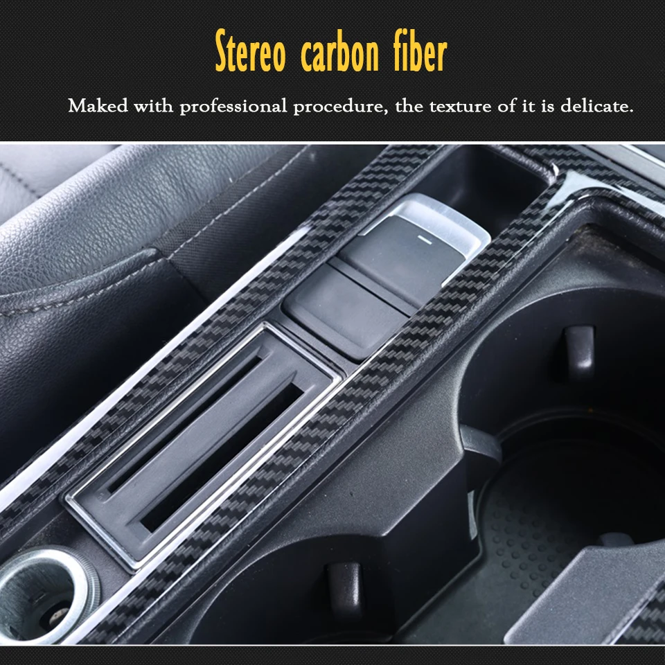 Zdparts углерода Волокно стакана воды Панель отделкой Наклейки для Volkswagen VW Гольф 7 GTI R gte gtd MK7 2013- 16 LHD Интимные аксессуары