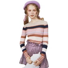 Women Sweater High Elastic Solid Turtleneck 2018 Fall Winter Fashion Rainbow Stripe  Slim Sexy Hight Bottoming Knitted Pullovers