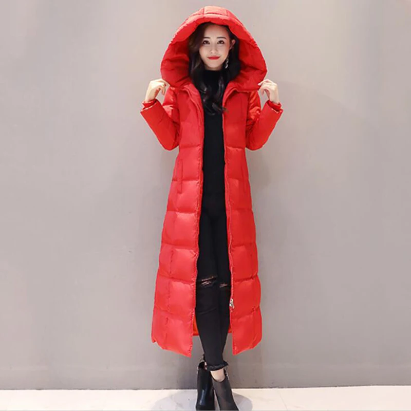 Women's Red Down Jacket 2018 New Winter Women Down Coats Female X-Long Thicken Slim Windproof White Duck Down Jacket Parka Women's Red Down Jacket 2018 New Winter Women Down Coats Female X-Long Thicken Slim Windproof White Duck Down Jacket Parka