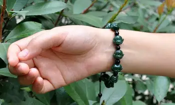 

Genuine and natural home in Xinjiang Kunlun Tian Qingyu monkey head bracelet and Tian Qingyu Bracelet