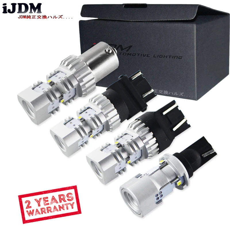 IJDM Автомобильный светодиодный светильник P21W T20 W21W W16W T15 7443 W21/5W 7440 1156 автомобильный