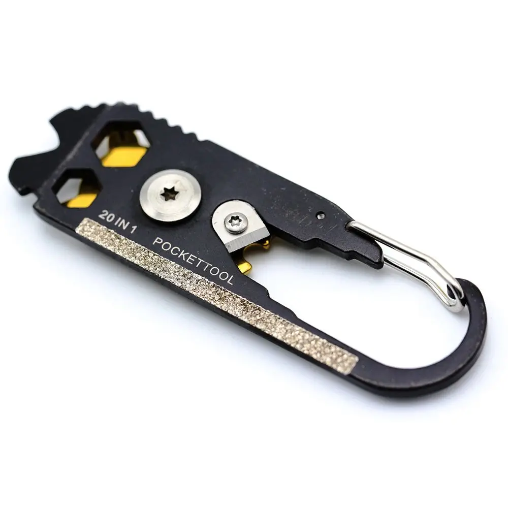 Outdoor EDC Keychain 20-in-1 Pocket Multi Tool Bottle Opener Wrench Screwdriver Outdoor EDC Keychain 20-in-1 Pocket Multi Tool Bottle Opener Wrench Screwdriver