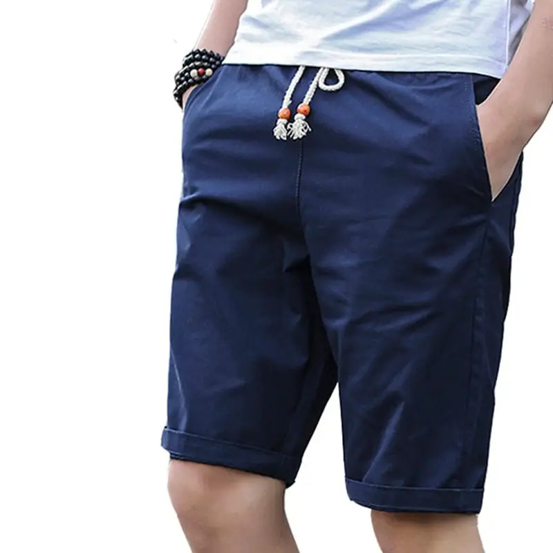 Cotton Shorts Men Brand Casual 2022 Summer Plus Size Men Short Knee Length Surfings Short