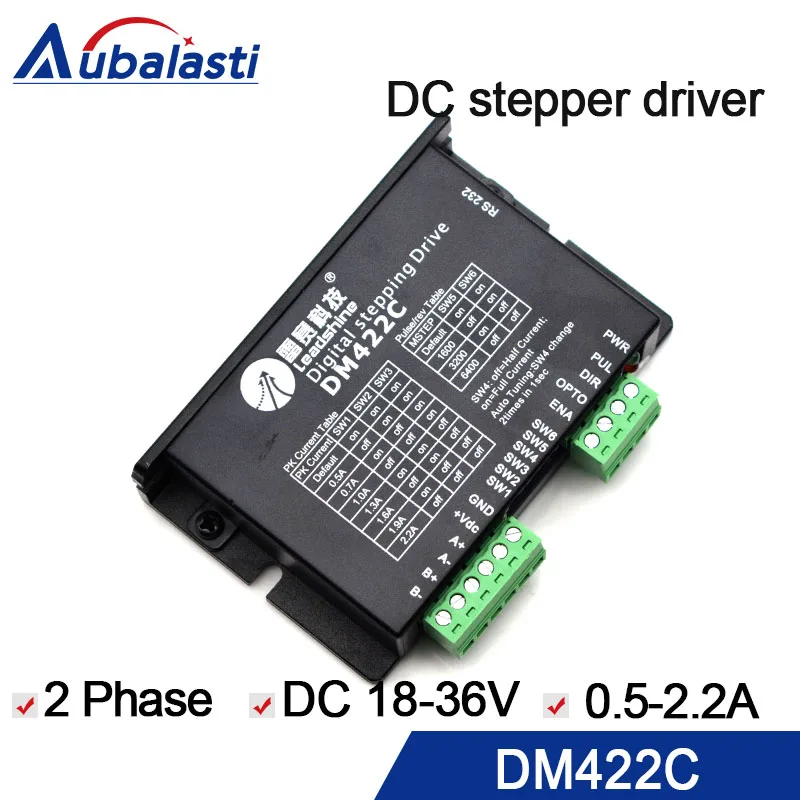 

2phase stepper motor driver leadshine DM422C VDC18-36V motor driver stepper driver use for cnc engraver and cutting machine