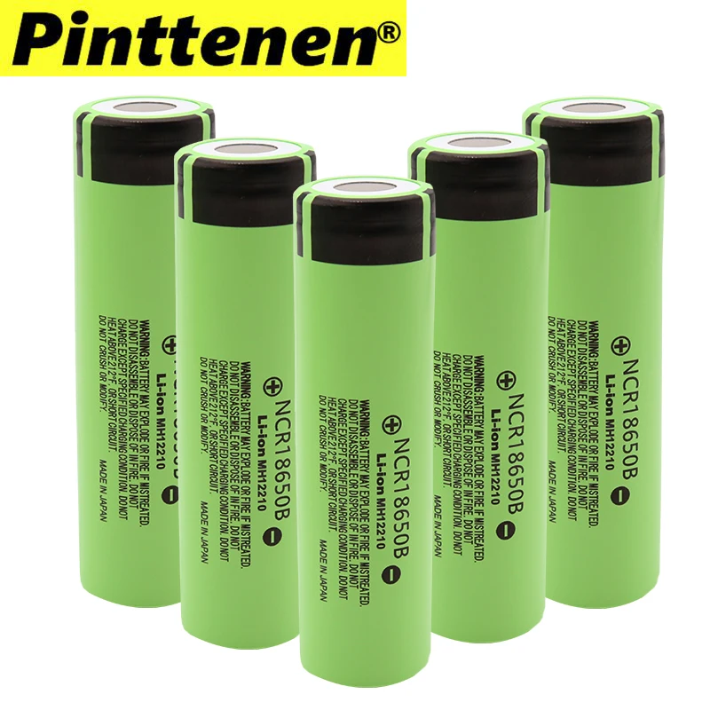 

100% New large capacity 18650 lithium battery 3400mAh 3.7V for Panasonic NCR 18650B flashlight toy rechargeable battery