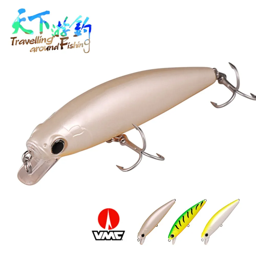 

TAF 3pcs Minnow 9cm 11g Fishing Lure Floating Hard Bait with VMC Treble Hooks for Carp Fishing Plastic 3D Eyes Quality Wobblers