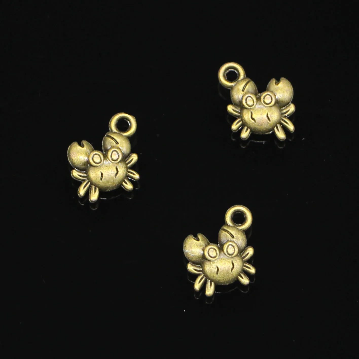 30pcs Antique bronze crab Charms Pendants for Jewelry Making DIY Handmade Craft 12*11mm | Украшения и аксессуары