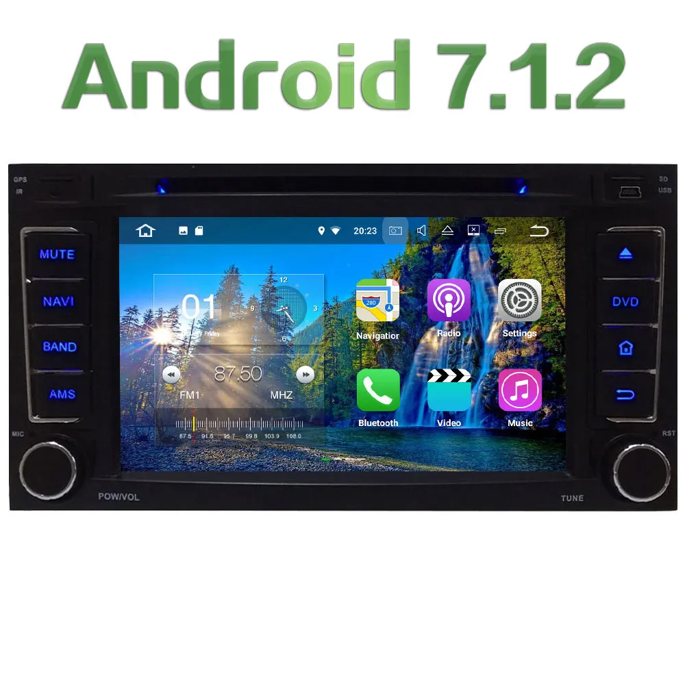 2GB RAM 7 Quad Core Android 7 1 Multimedia 4G DAB SWC BT Car DVD Player