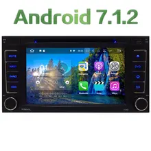 2GB RAM 7” Quad Core Android 7.1 Multimedia 4G DAB+ SWC BT Car DVD Player Audio Stereo Radio GPS Navi for VW Touareg 2002-2011