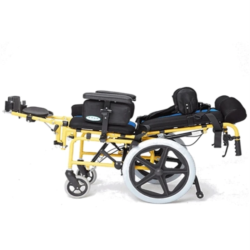 Дешевый здоровье и Гигиена детей церебрального паралича регулируемая высота детей с ограниченными возможностями возлежа инвалидная коляска с ручным приводом