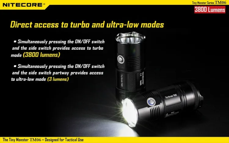 Torch 3800 Lumen Lanterna Subaquática 18650 com Coldre