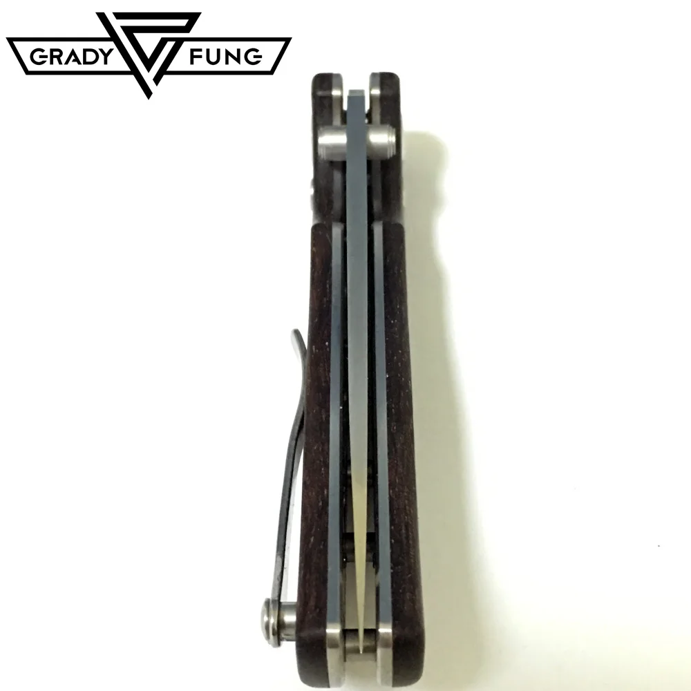 Складной мини нож Grady Fung F3 рыболовный складной клинок из палисандра 95 крыс 1