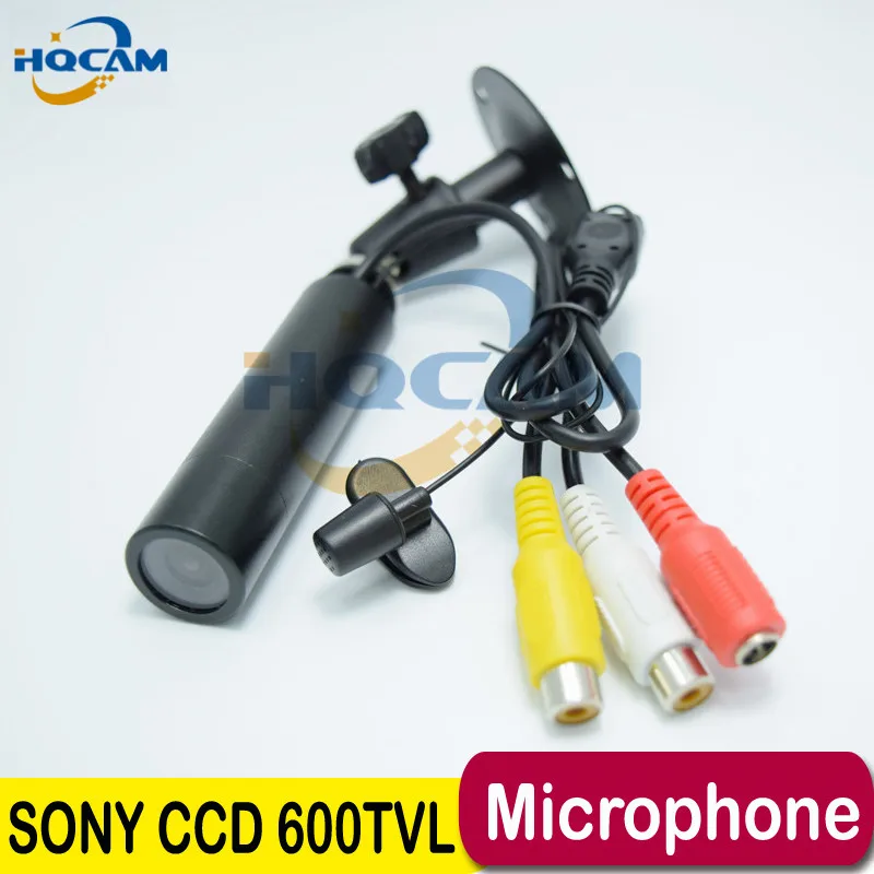 HQCAM аудио Sony CCD 600TVL поддержка микрофона Лучшая цена Micro Video маленькая