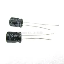 20 шт./лот 470 мкФ 10V Алюминий электролитический конденсатор с алюминиевой крышкой, 470 мкФ 10v 6,3*7 электролитический конденсатор с алюминиевой крышкой