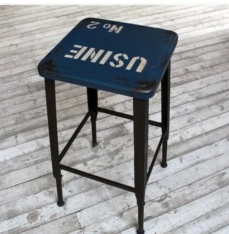 

French industrial wind American country to do the old retro bar stools iron stool