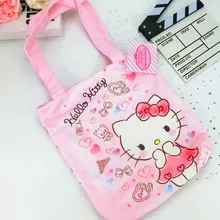 Женская Студенческая хлопковая модная kt сумка через плечо Эко Шоппинг большая емкость тканевая сумка