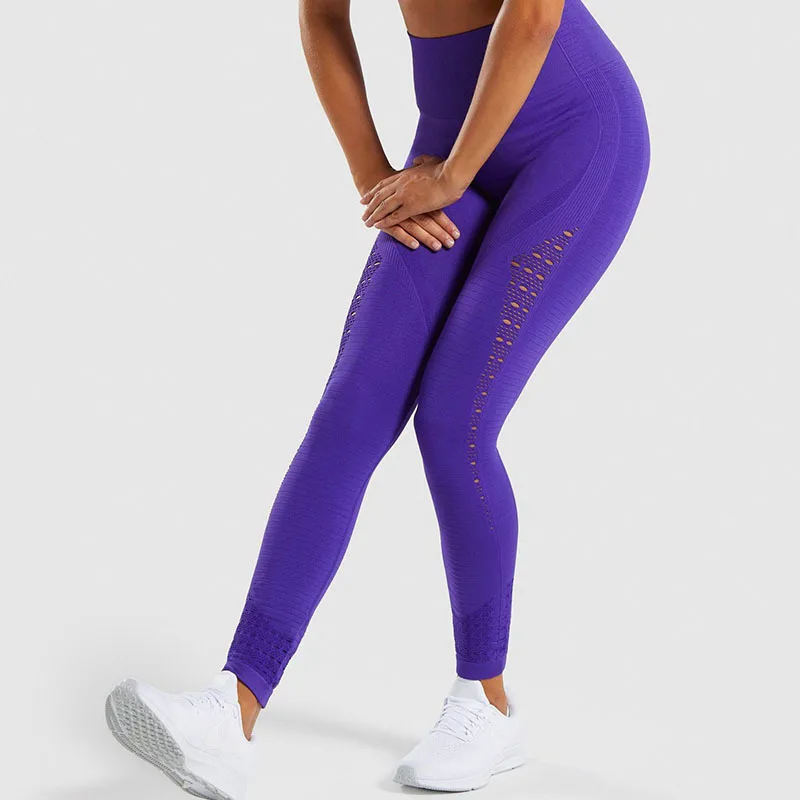 

New High-waist Elastic Fitness Seamless Yoga Trouser Women Yoga Suit