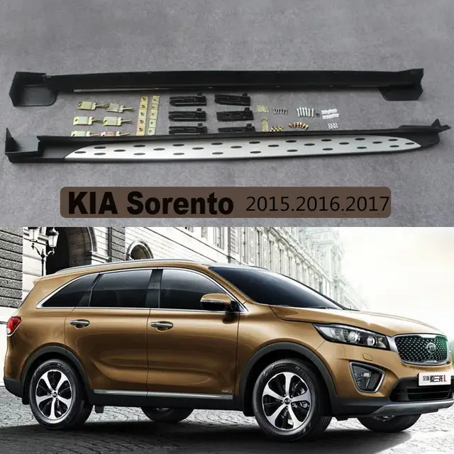 For Kia Sorento L 2015 2016 2017 Car Running Boards Auto Side Step