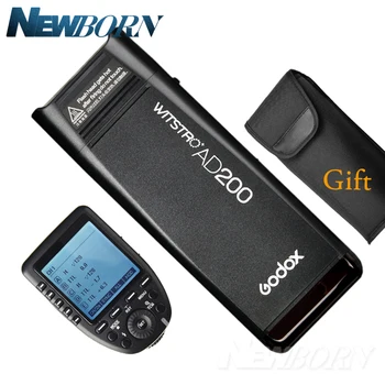 

Godox AD200 200Ws TTL GN60 HSS Flash Built-in 2.4G Wireless +Xpro-N Flash Trigger Transmitter For Nikon D800 D810E D5 D4 D750