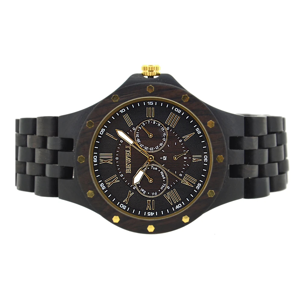 BEWELL WOODEN WATCH