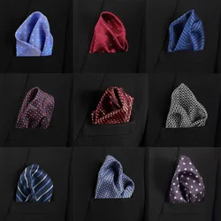 Mouchoir de poche carré bleu, accessoires pour hommes, serviette en Polyester Hanky de couleur unie 
