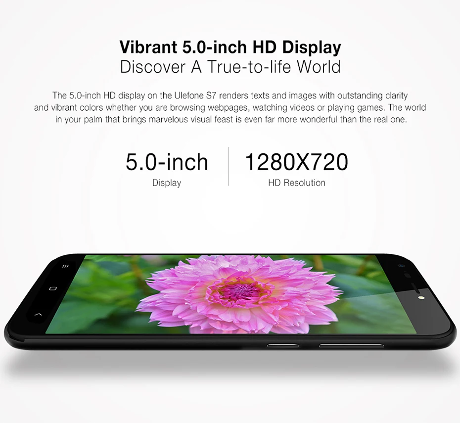 Ulefone S7 смартфон 5,0 дюймов Android 7,0 дешевый сенсорный мобильный телефон с двумя sim-картами MTK6580 четырехъядерный 1G+ 8G 8MP 3g разблокированные сотовые телефоны