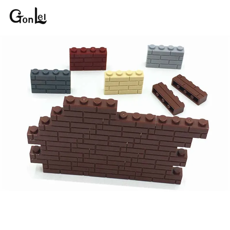 

60Pcs/Lot DIY Building Blocks Thick wall Figures Brick Special 1x4 Educational Creative Compatible with 15533 Toys for Children