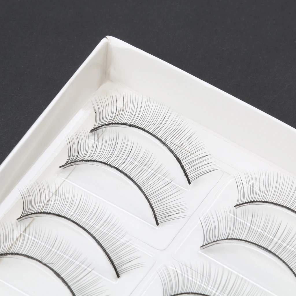 10 Pairs False Eyelashes Beginners Teaching Eyes Makeup Practice Reusable 8mm Artificial Eyelashes Extension Eye Lash