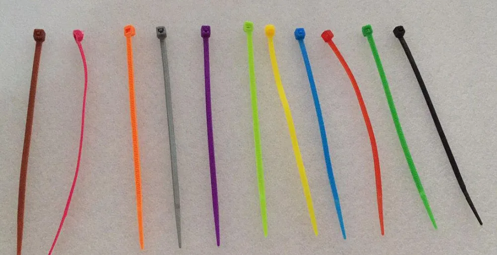 

3*100mm Self-Locking Nylon Cable Ties 100Pcs/Pack Colorful Cable Zip Tie Loop Ties For Wires Tidy And Sort Colours 11Colors
