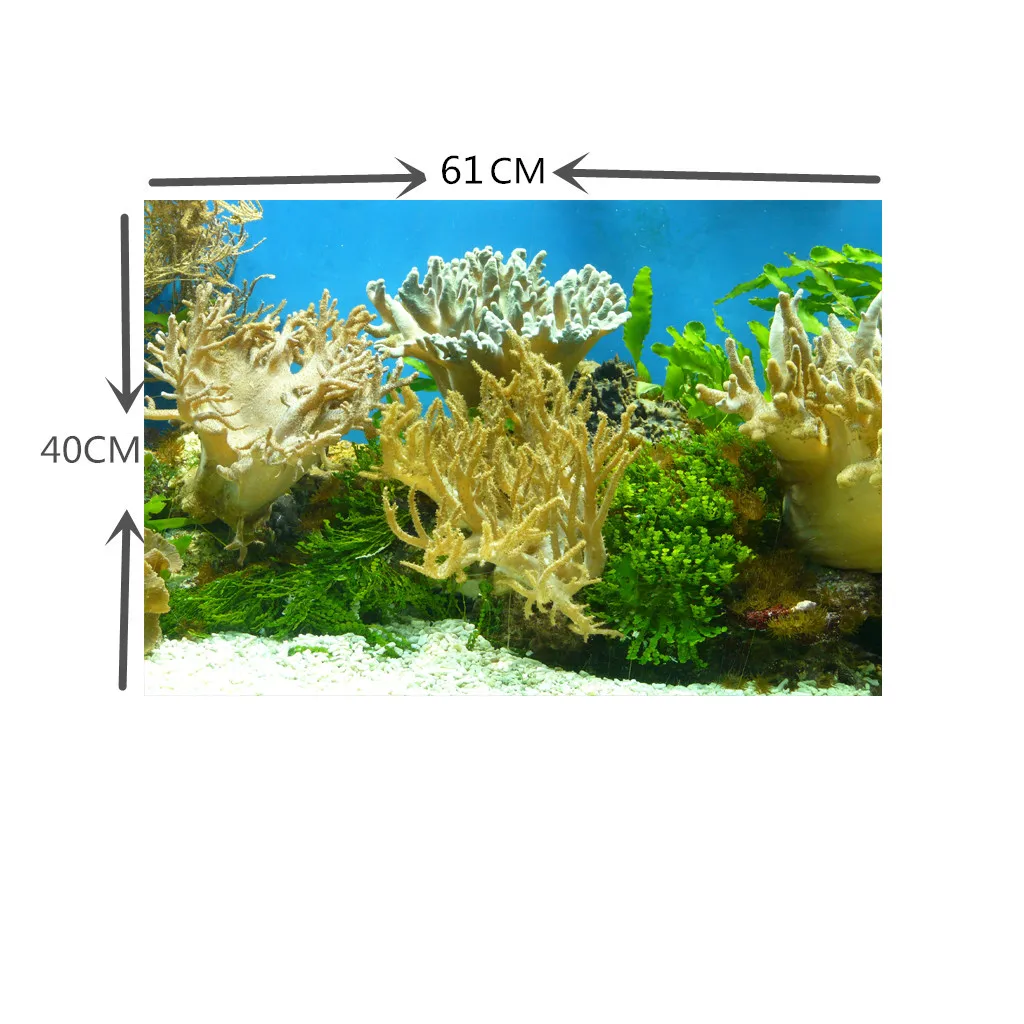 

122cm Length Foam Aquarium Background Backdrop Fish Tank Board Decor Underwater Aquarium Landscape Decoration Drop MA15