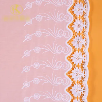 

2yards Silk embroidered geometric puzzle fabric