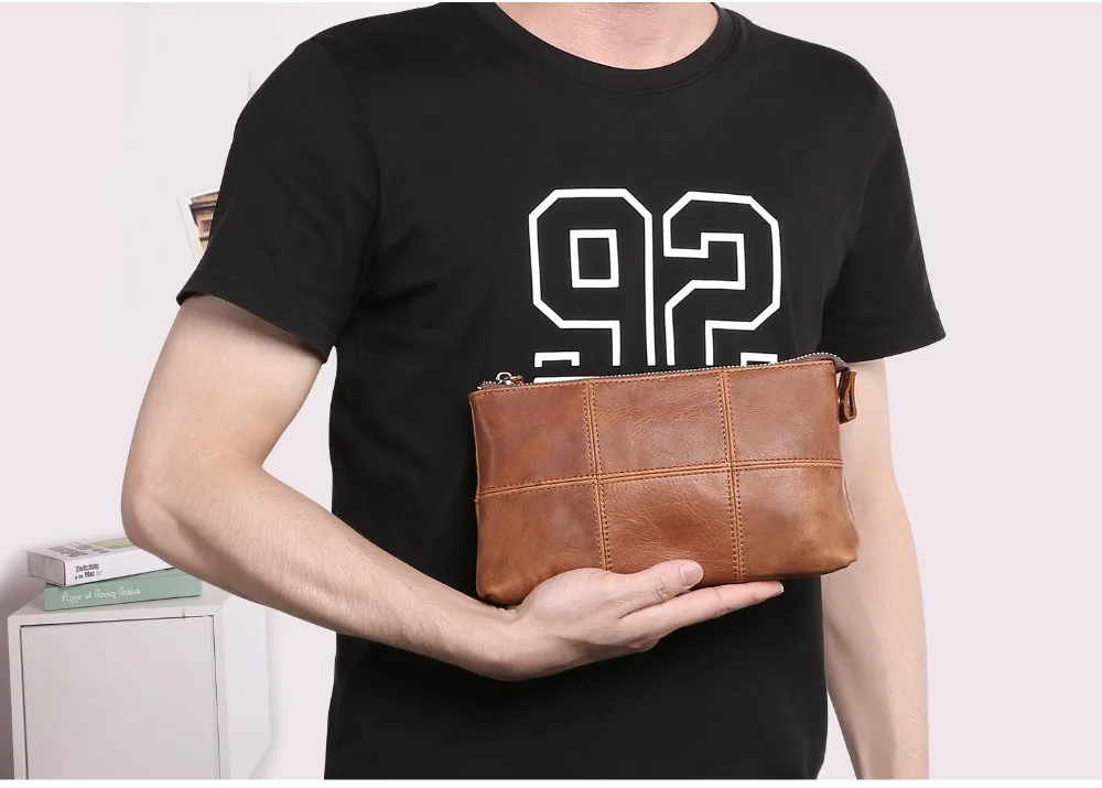 2073--Cow Leather Long Purse Wallet Multi-function Phone Bag--2_01 (5)