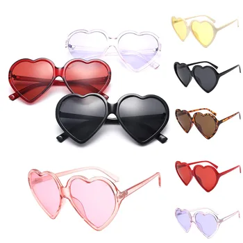 

Fashion Steampunk Heart Shape Summer All-Match Sunglasses Lens Goggles Sun Glasses Middle Frame Vintage Eyewear Lens
