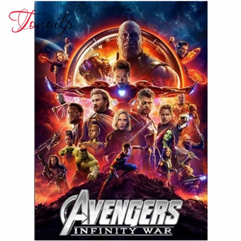 

Full Round Square Diamond embroidery the Avengers 5D DIY Diamond painting Cross stitch Full Diamond mosaic