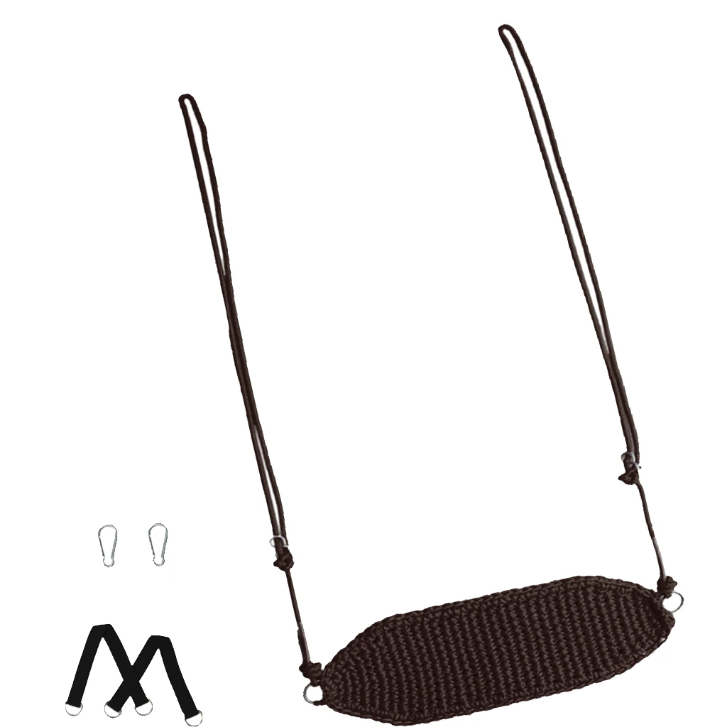 Kids Swing Seats Rope Net Style Swing Play for Indoor, Outdoor, Playground, Home Tree with Snap Hooks & Straps, 440 lbs Capacity