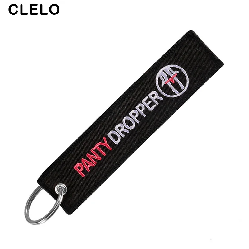 CLELO Travel accessories Embroidery Penty Dropper luggage tag With Keyring Chain Travel Bag Tag Fashion Aviation Gifts 5pcs/lot CLELO Travel accessories Embroidery Penty Dropper luggage tag With Keyring Chain Travel Bag Tag Fashion Aviation Gifts 5pcs/lot