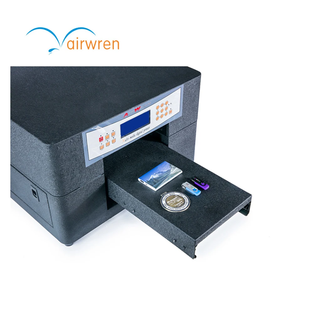 

China Newest Flatbed Large Format Digital UV Printing Machine Card PVC Printer AR-LED Mini4
