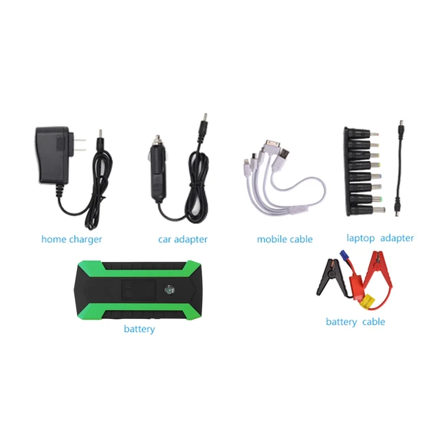 4 USB LED Car Jump Starter 89800mAh Emergency Auto Power Bank Portable Car Battery Booster Charger Petrol Diesels Car Starter