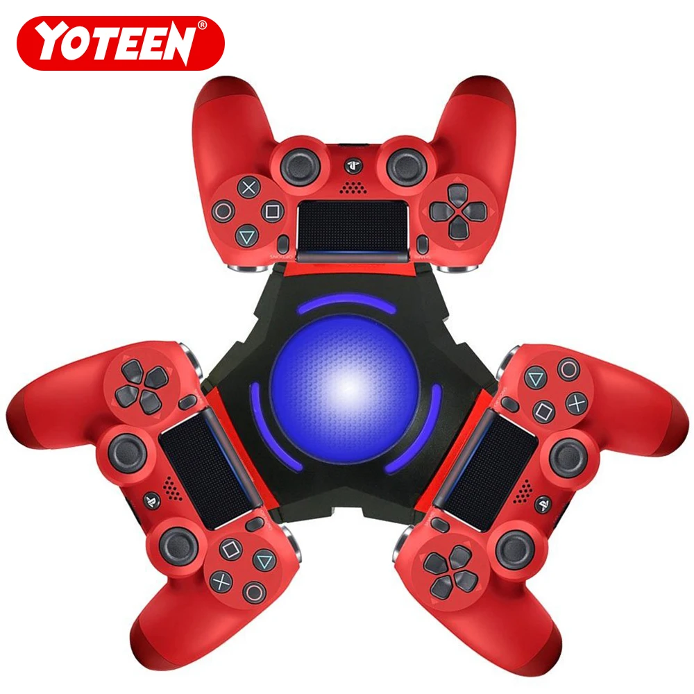 

Yoteen Controller Charger for PS4 Triple Usb Charger for DualShock 4 Controller Charging Dock Station Dustproof LED Signal