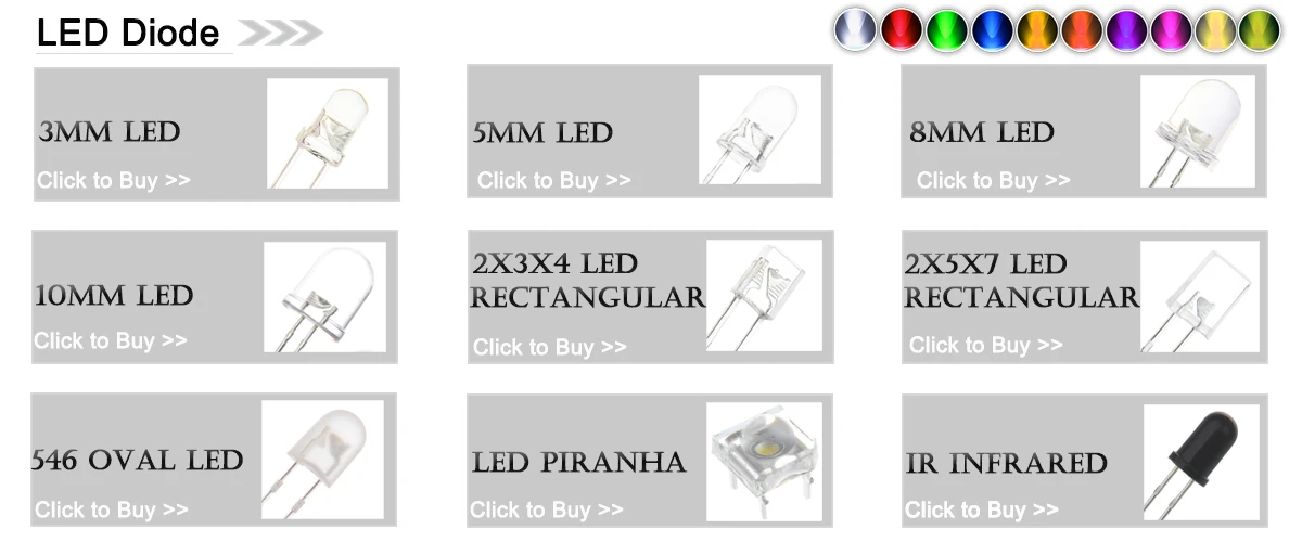 ULTRALUMINOSO 10mm LED VERDE confezione da 3